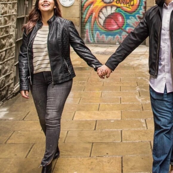 Lulus Black Vegan Leather Moto Jacket - Picture 14 of 14